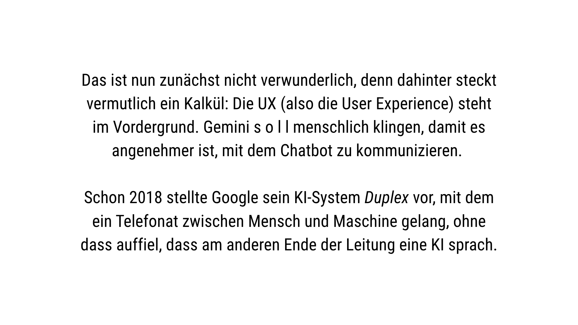 Folie 10 - ab hier beginnt die Darstellung des Chats in Form von Sprechblasen. Diese Alt-Beschreibung wird noch vervollständigt